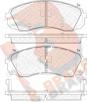 R Brake RB1911 - Гальмівні колодки, дискові гальма avtolavka.club