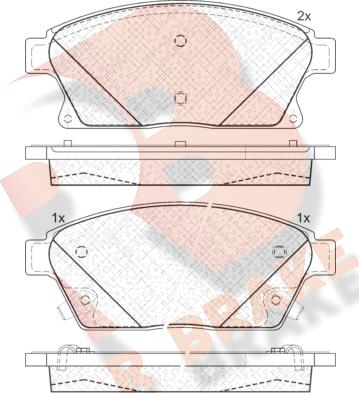 R Brake RB1939 - Гальмівні колодки, дискові гальма avtolavka.club