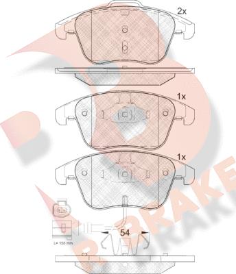 R Brake RB1923 - Гальмівні колодки, дискові гальма avtolavka.club