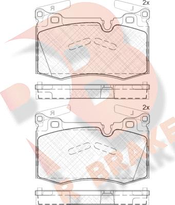 R Brake RB1979 - Гальмівні колодки, дискові гальма avtolavka.club