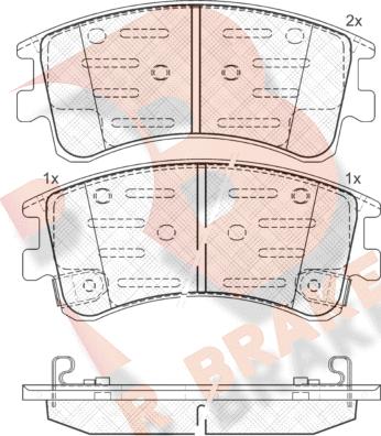 R Brake RB1578 - Гальмівні колодки, дискові гальма avtolavka.club