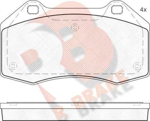 R Brake RB1679 - Гальмівні колодки, дискові гальма avtolavka.club