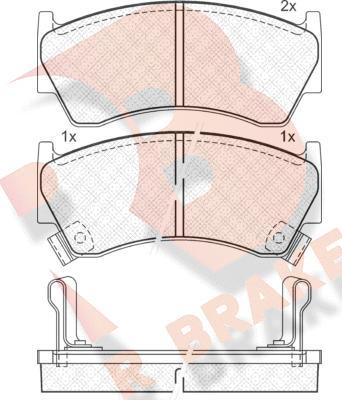 R Brake RB1094 - Гальмівні колодки, дискові гальма avtolavka.club