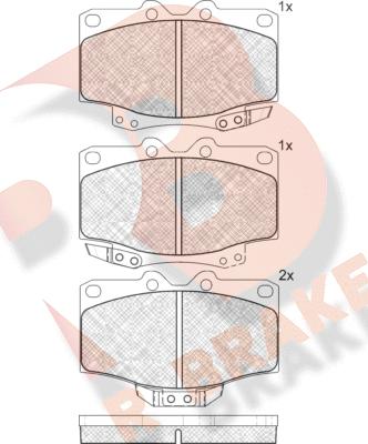 R Brake RB1034 - Гальмівні колодки, дискові гальма avtolavka.club