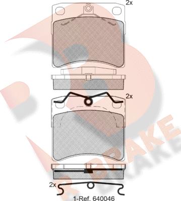 R Brake RB1168 - Гальмівні колодки, дискові гальма avtolavka.club