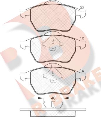 R Brake RB1138 - Гальмівні колодки, дискові гальма avtolavka.club