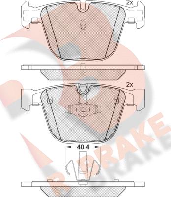 R Brake RB1896 - Гальмівні колодки, дискові гальма avtolavka.club