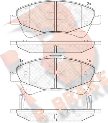 R Brake RB1892 - Гальмівні колодки, дискові гальма avtolavka.club