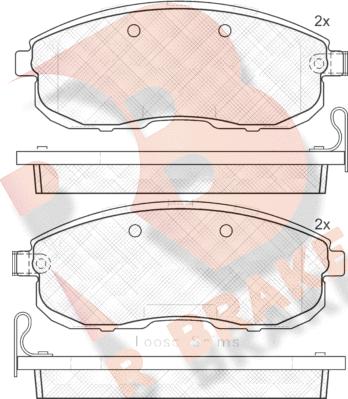 R Brake RB1882 - Гальмівні колодки, дискові гальма avtolavka.club