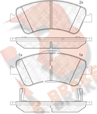 R Brake RB1871 - Гальмівні колодки, дискові гальма avtolavka.club