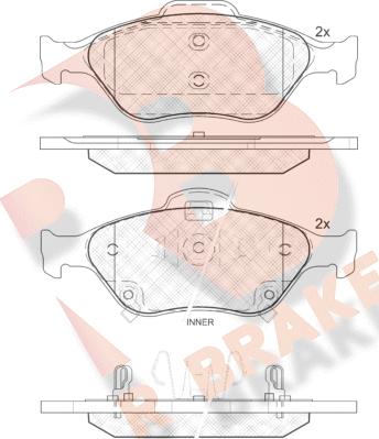 R Brake RB1877 - Гальмівні колодки, дискові гальма avtolavka.club