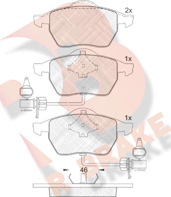 R Brake RB1362 - Гальмівні колодки, дискові гальма avtolavka.club