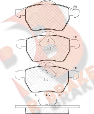 R Brake RB1294 - Гальмівні колодки, дискові гальма avtolavka.club