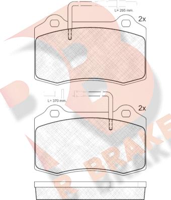 R Brake RB1211 - Гальмівні колодки, дискові гальма avtolavka.club