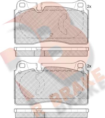 R Brake RB1791-203 - Гальмівні колодки, дискові гальма avtolavka.club