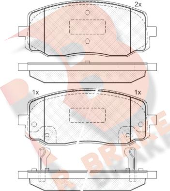 R Brake RB1709 - Гальмівні колодки, дискові гальма avtolavka.club