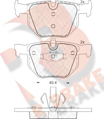 R Brake RB1739 - Гальмівні колодки, дискові гальма avtolavka.club