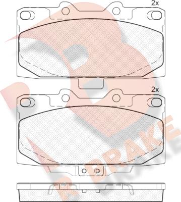 R Brake RB1733 - Гальмівні колодки, дискові гальма avtolavka.club