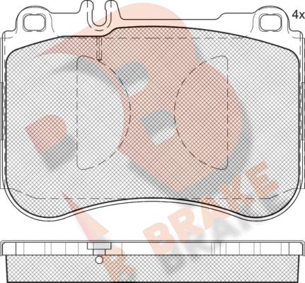 R Brake RB2194 - Гальмівні колодки, дискові гальма avtolavka.club