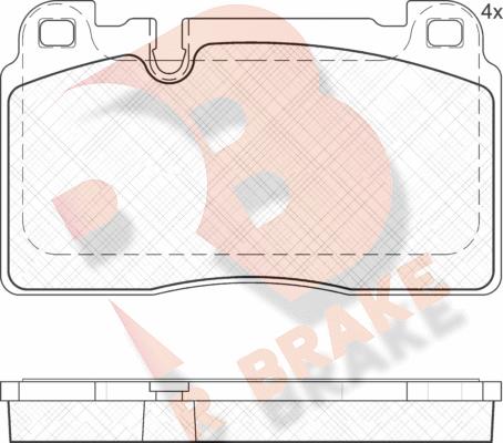 R Brake RB2112 - Гальмівні колодки, дискові гальма avtolavka.club