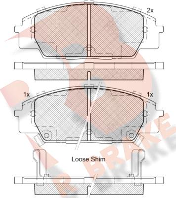 R Brake RB2179 - Гальмівні колодки, дискові гальма avtolavka.club