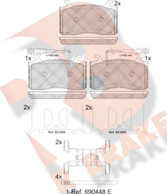 R Brake RB2309 - Гальмівні колодки, дискові гальма avtolavka.club