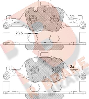 R Brake RB2291 - Гальмівні колодки, дискові гальма avtolavka.club