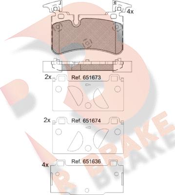 R Brake RB2209 - Гальмівні колодки, дискові гальма avtolavka.club