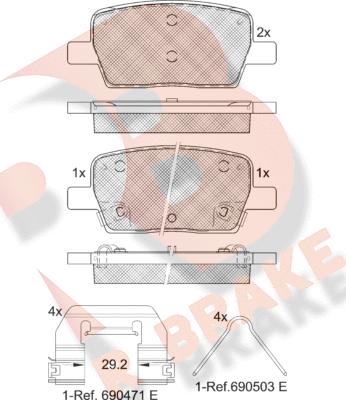 R Brake RB2278 - Гальмівні колодки, дискові гальма avtolavka.club