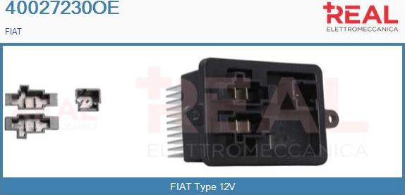 REAL 40027230OE - Опір, реле, вентилятор салону avtolavka.club