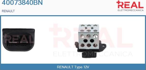 REAL 40073840BN - Додатковий резистор, електромотор - вентилятор радіатора avtolavka.club
