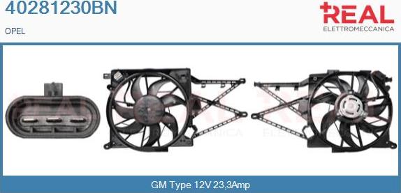 REAL 40281230BN - Електродвигун, вентилятор радіатора avtolavka.club