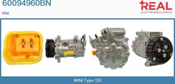 REAL 60094960BN - Компресор, кондиціонер avtolavka.club