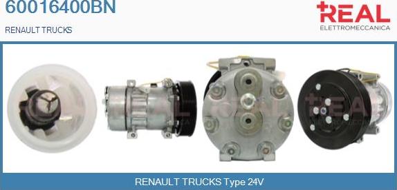 REAL 60016400BN - Компресор, кондиціонер avtolavka.club