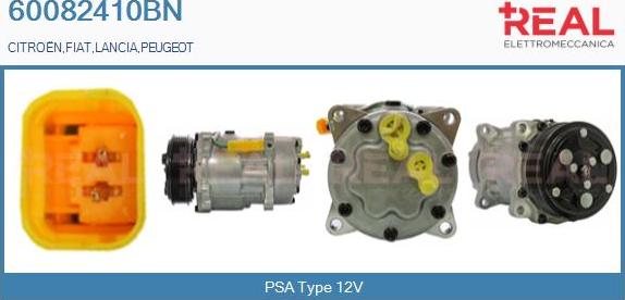 REAL 60082410BN - Компресор, кондиціонер avtolavka.club