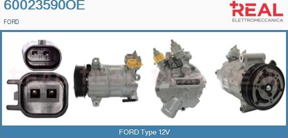 REAL 60023590OE - Компресор, кондиціонер avtolavka.club