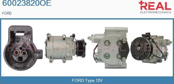 REAL 60023820OE - Компресор, кондиціонер avtolavka.club