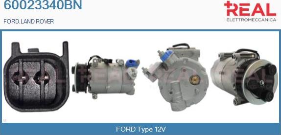 REAL 60023340BN - Компресор, кондиціонер avtolavka.club