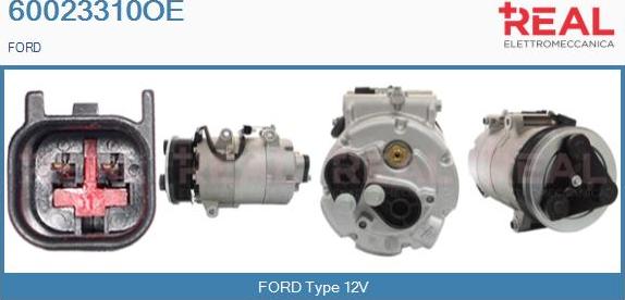 REAL 60023310OE - Компресор, кондиціонер avtolavka.club