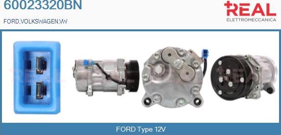REAL 60023320BN - Компресор, кондиціонер avtolavka.club