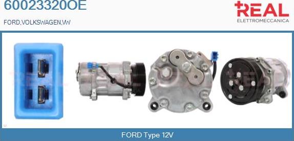REAL 60023320OE - Компресор, кондиціонер avtolavka.club