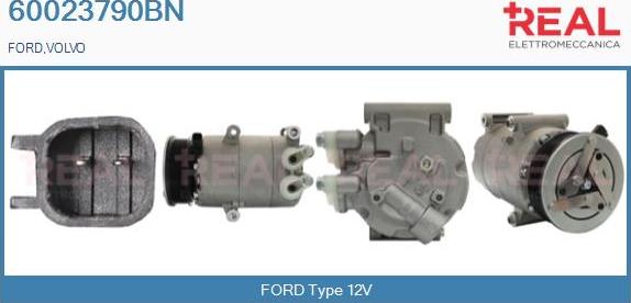 REAL 60023790BN - Компресор, кондиціонер avtolavka.club