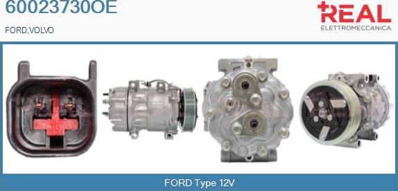REAL 60023730OE - Компресор, кондиціонер avtolavka.club