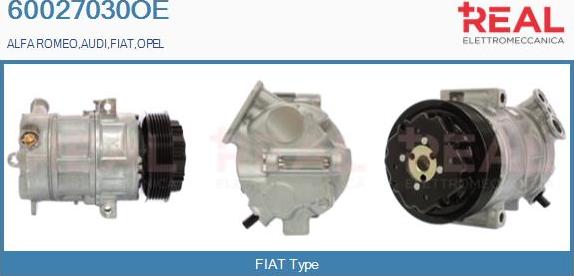 REAL 60027030OE - Компресор, кондиціонер avtolavka.club