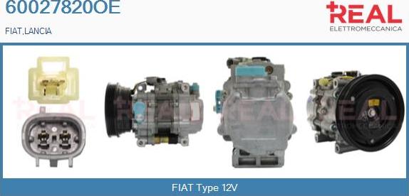 REAL 60027820OE - Компресор, кондиціонер avtolavka.club