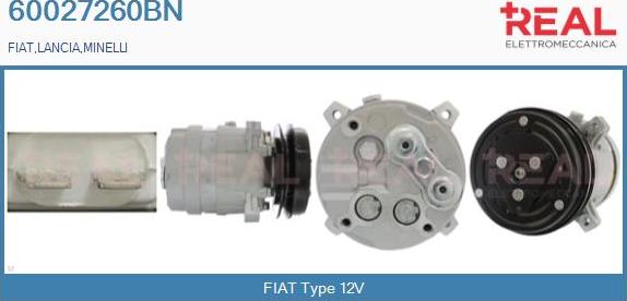 REAL 60027260BN - Компресор, кондиціонер avtolavka.club