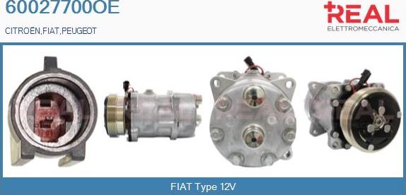 REAL 60027700OE - Компресор, кондиціонер avtolavka.club