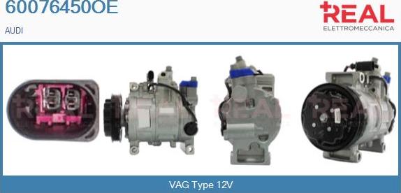 REAL 60076450OE - Компресор, кондиціонер avtolavka.club