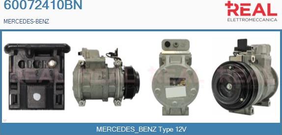 REAL 60072410BN - Компресор, кондиціонер avtolavka.club
