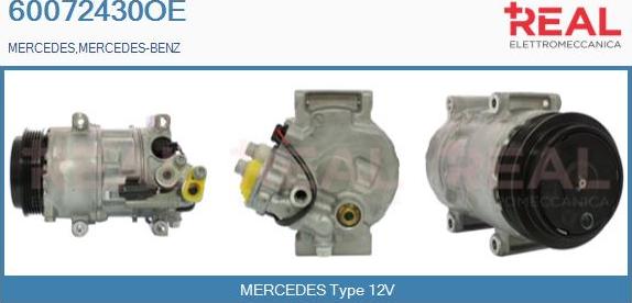 REAL 60072430OE - Компресор, кондиціонер avtolavka.club